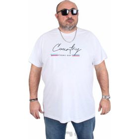 Moc Grande 25174 Country Beyaz Sıfır Yaka Erkek T-shirt