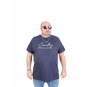 Moc Grande 25174 Country Lacivert Sıfır Yaka Erkek T-shirt