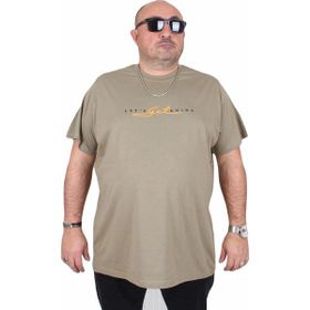 Moc Grande 25175 Lets Get Going Haki Sıfır Yaka Erkek T-shirt