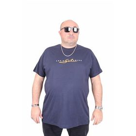 Moc Grande 25175 Lets Get Going Lacivert Sıfır Yaka Erkek T-shirt