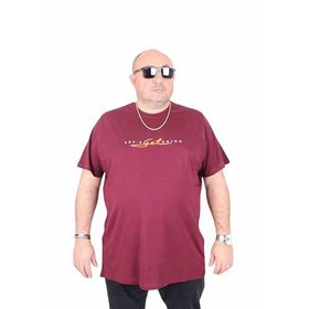 Moc Grande 25175 Lets Get Going Mürdüm Sıfır Yaka Erkek T-shirt