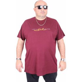 Moc Grande 25175 Lets Get Going Mürdüm Sıfır Yaka Erkek T-shirt