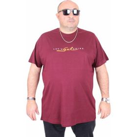 Moc Grande 25175 Lets Get Going Mürdüm Sıfır Yaka Erkek T-shirt