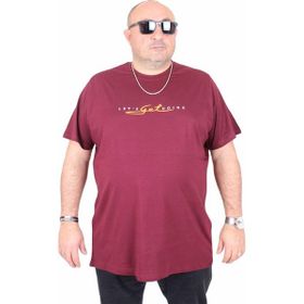 Moc Grande 25175 Lets Get Going Mürdüm Sıfır Yaka Erkek T-shirt
