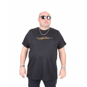 Moc Grande 25175 Lets Get Going Siyah Sıfır Yaka Erkek T-shirt