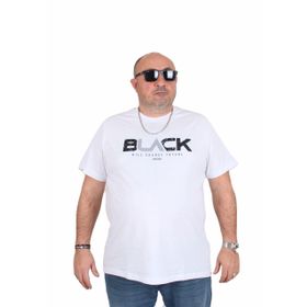 Moc Grande 25176 Black Beyaz Sıfır Yaka Erkek T-shirt