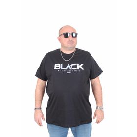 Moc Grande 25176 Black Siyah Sıfır Yaka Erkek T-shirt