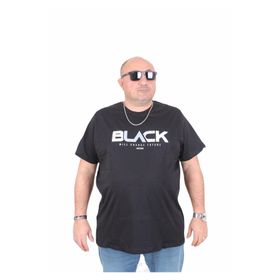 Moc Grande 25176 Black Siyah Sıfır Yaka Erkek T-shirt