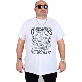 Moc Grande 25177 Only Cool Beyaz Sıfır Yaka Erkek T-shirt
