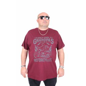 Moc Grande 25177 Only Cool Mürdüm Sıfır Yaka Erkek T-shirt