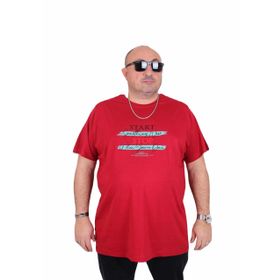 Moc Grande 25178 Start Stop Bordo Sıfır Yaka Erkek T-shirt