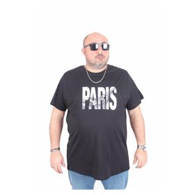 Moc Grande 25179 Paris Siyah Sıfır Yaka Erkek T-shirt