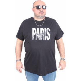 Moc Grande 25179 Paris Siyah Sıfır Yaka Erkek T-shirt