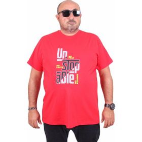 Moc Grande 25181 Kırmızı Günlük Stil Erkek T-shirt