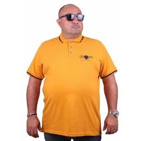 Moc Grande Casual 23419 Büyük Beden Hardal Erkek T-shirt