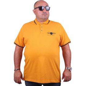 Moc Grande Casual 23419 Büyük Beden Hardal Erkek T-shirt