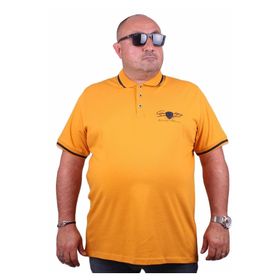 Moc Grande Casual 23419 Büyük Beden Hardal Erkek T-shirt