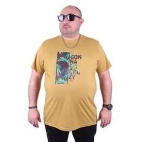 Moc Grande Crazy 23116 Büyük Beden Limon Erkek T-shirt