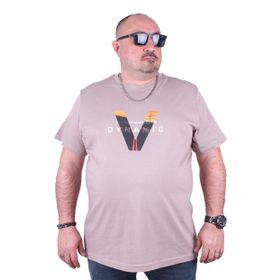 Moc Grande Dinamik 23133 Büyük Beden Toprak Erkek T-shirt