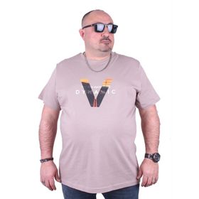 Moc Grande Dinamik 23133 Büyük Beden Toprak Erkek T-shirt