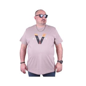 Moc Grande Dinamik 23133 Büyük Beden Toprak Erkek T-shirt