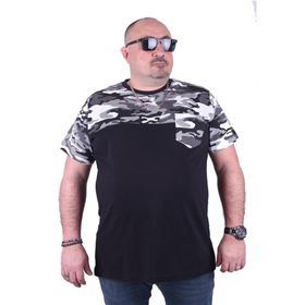 Moc Grande Kamuflaj 23145 Büyük Beden Fume Erkek T-shirt