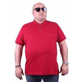 Moc Grande Polo 11500 Büyük Beden Bordo Erkek T-shirt