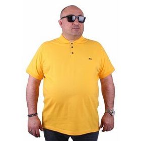 Moc Grande Polo 11500 Büyük Beden Sarı Erkek T-shirt