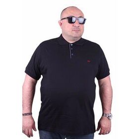 Moc Grande Polo 11500 Büyük Beden Siyah Erkek T-shirt