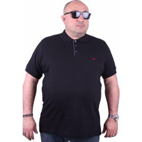 Moc Grande Polo 11500 Büyük Beden Siyah Erkek T-shirt