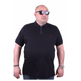Moc Grande Polo 11500 Büyük Beden Siyah Erkek T-shirt