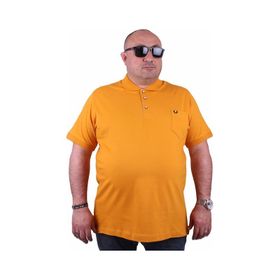 Moc Grande Polo 11501 Büyük Beden Hardal Erkek T-shirt
