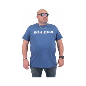 Moc Grande Sıfır Yaka Dream 24140 Indıgo Erkek T-shirt