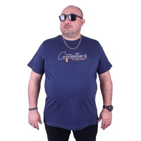 Moc Grande The Next 23113 Büyük Beden Marin Erkek T-shirt