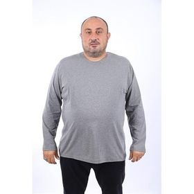 Moc Grande Uzun Kol Bisiklet Yaka Antrasit Erkek T-shirt