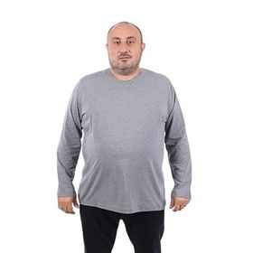Moc Grande Uzun Kol Bisiklet Yaka Antrasit Erkek T-shirt