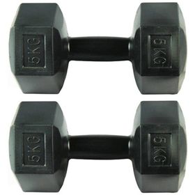 Moccastyle Siyah 2x5 kg Dambıl Seti