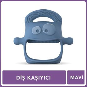 Mochi 2 in 1 Mavi Diş Kaşıyıcı
