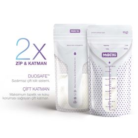 Mochi 200 ml 50'li Anne Sütü Saklama Poşeti