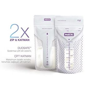 Mochi 200 ml 50'li Anne Sütü Saklama Poşeti