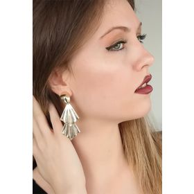 Moco Gold Renk Metal Vintage Kadın Sallantı Küpe
