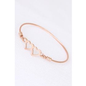 Moco Rose Çelik Kalp Kelepçe Erkek Bileklik