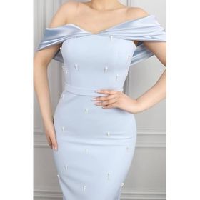 Moda Amore 405 Lüks Bebe Mavi Davet Elbise