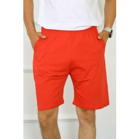 Moda Çizgi 27484 Kırmızı Pamuk Erkek Şort