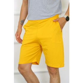 Moda Çizgi 27484 Sarı Pamuk Erkek Şort