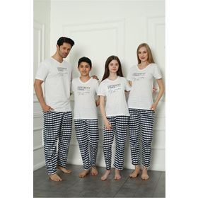 Moda Çizgi 50113 Aile Anne - Kız Penye Pijama Takım