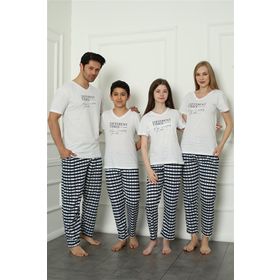 Moda Çizgi 50113 Aile Anne - Kız Penye Pijama Takım