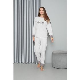 Moda Çizgi 8515 Beyaz Welsoft Polar Kadın Pijama Takımı