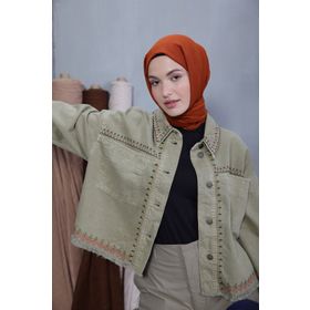 Moda Kaşmir Cosy Cotton Serisi Kiremit Şal