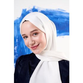 Moda Kaşmir Janjan Beyaz Şal